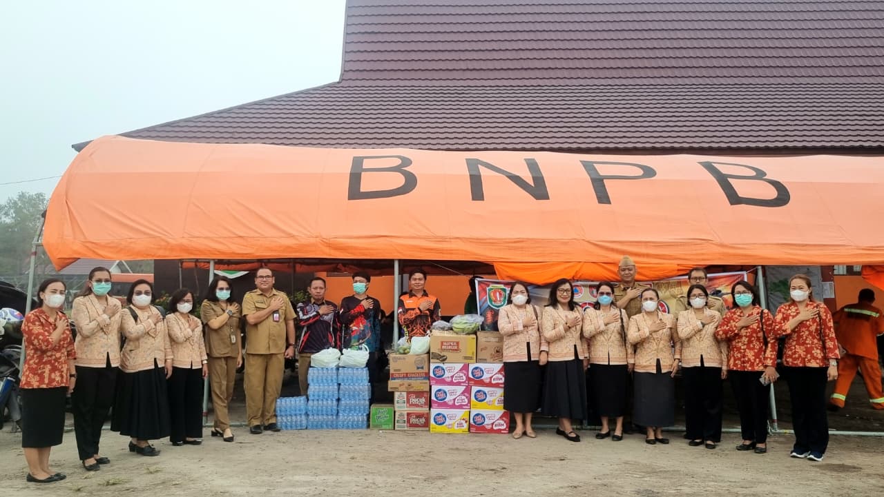 DWP KATINGAN PEDULI, SALURKAN BANTUAN KE POSKO BPBD UNTUK DUKUNG PETUGAS PENANGANAN BENCANA